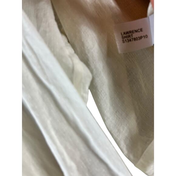 Diane Van Furstenberg Lawrence Shirt 12 100% Cotton Pintuck Pleats (2957) - Picture 5 of 8